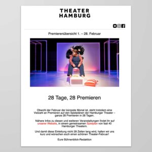 Newsletter, Theater Hamburg thumb