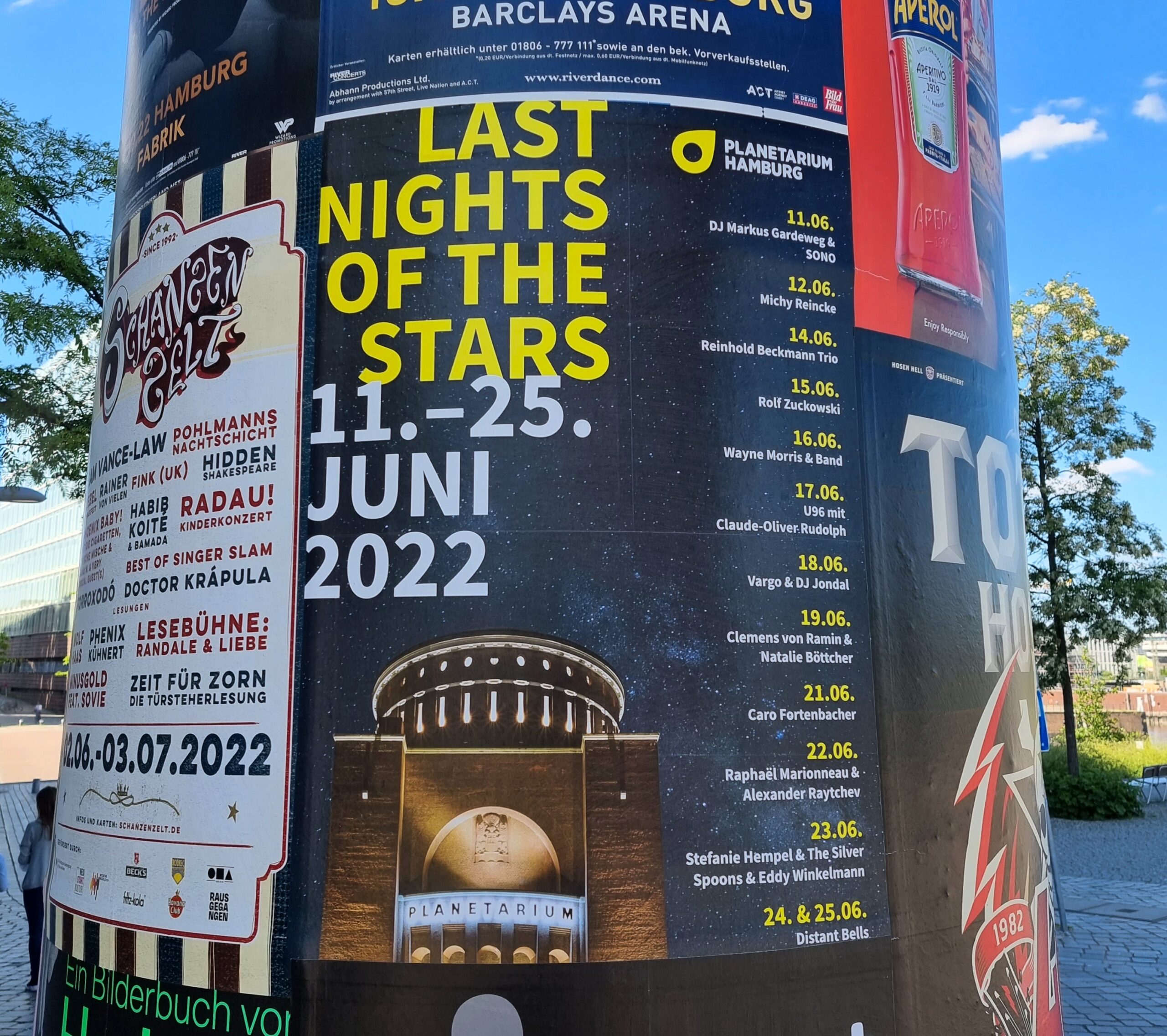 Plakatkampagne „Last Nights of the Stars“, Planetarium Hamburg